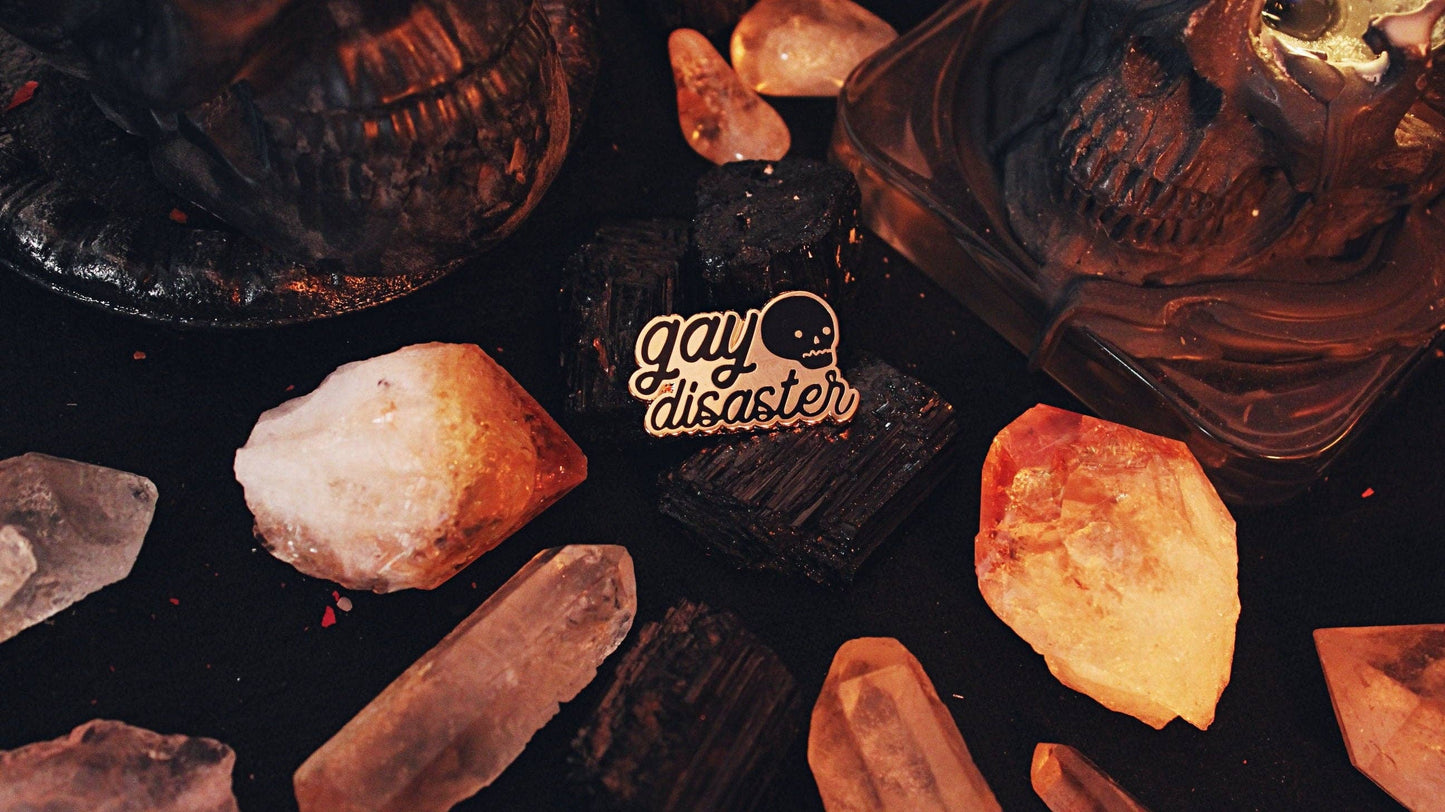 Gay Disaster Pin