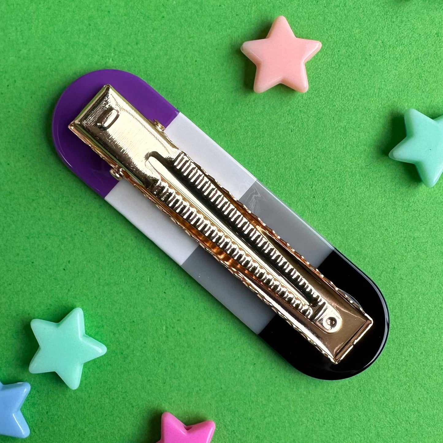 Asexual Pride Hair Clip