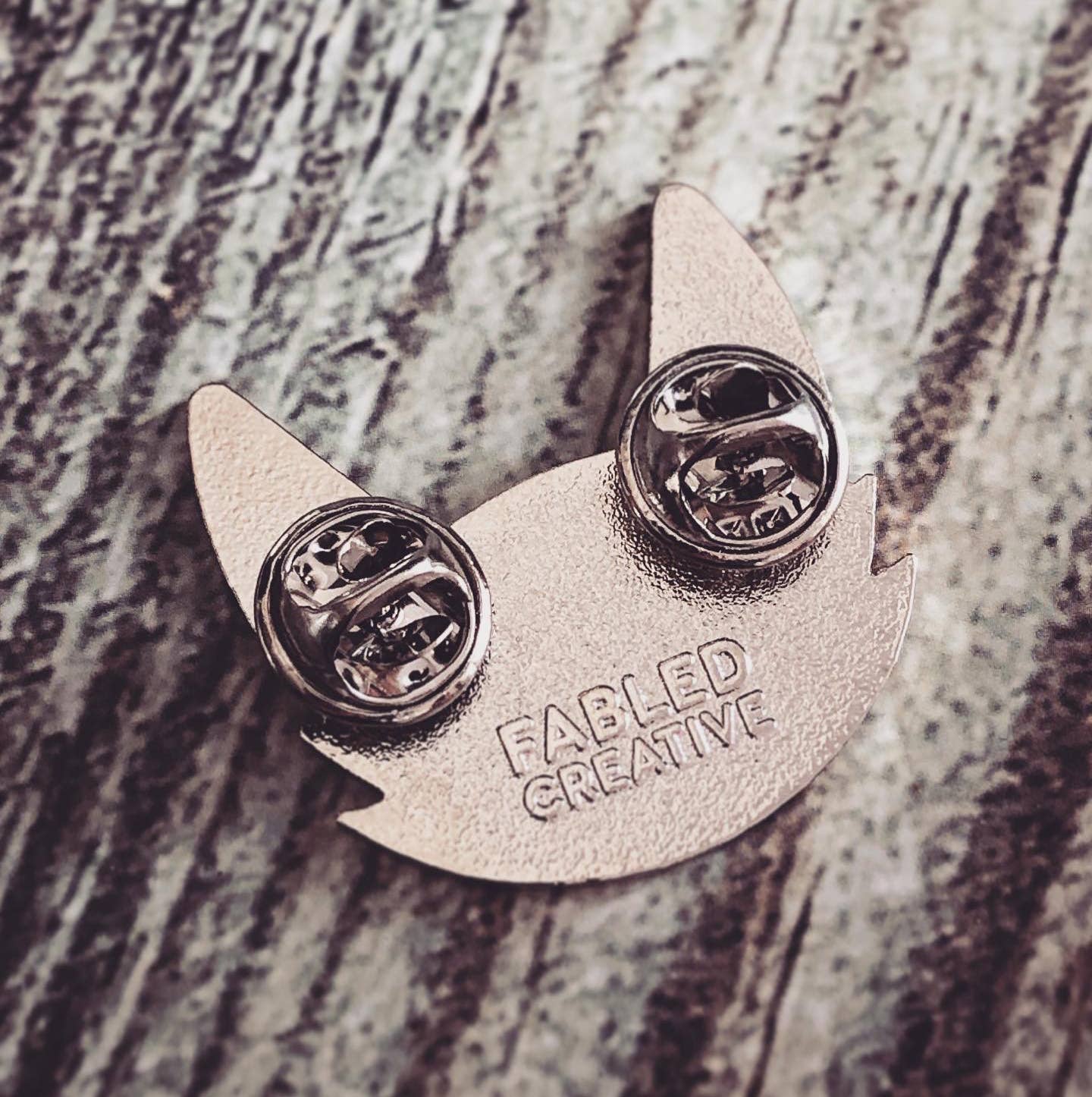 Cyclops Cat Enamel Pin