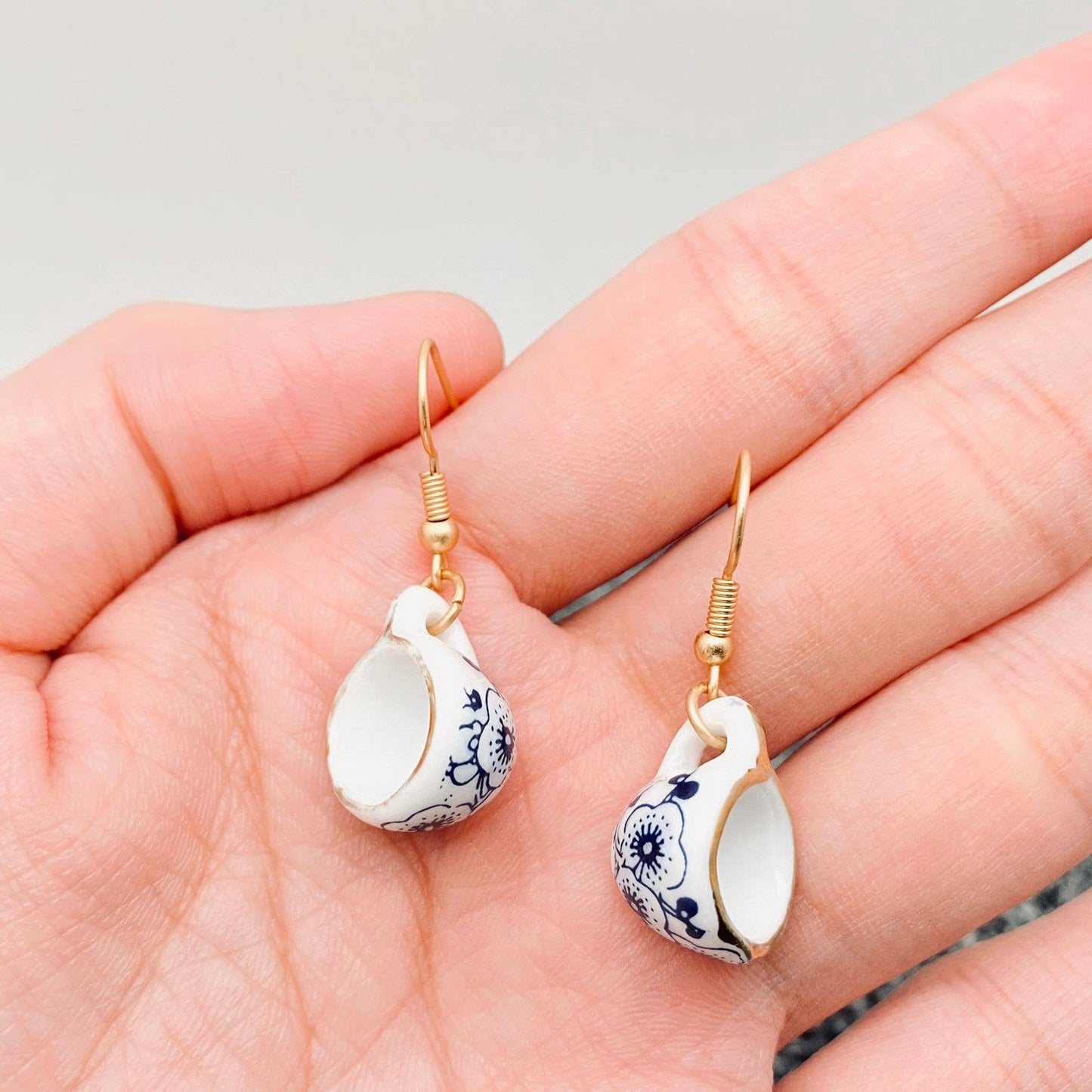 Ceramic Tea Cup Earrings