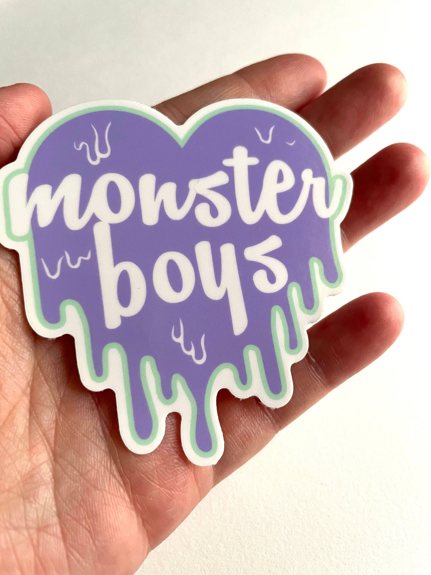Monster Boys Heart Sticker
