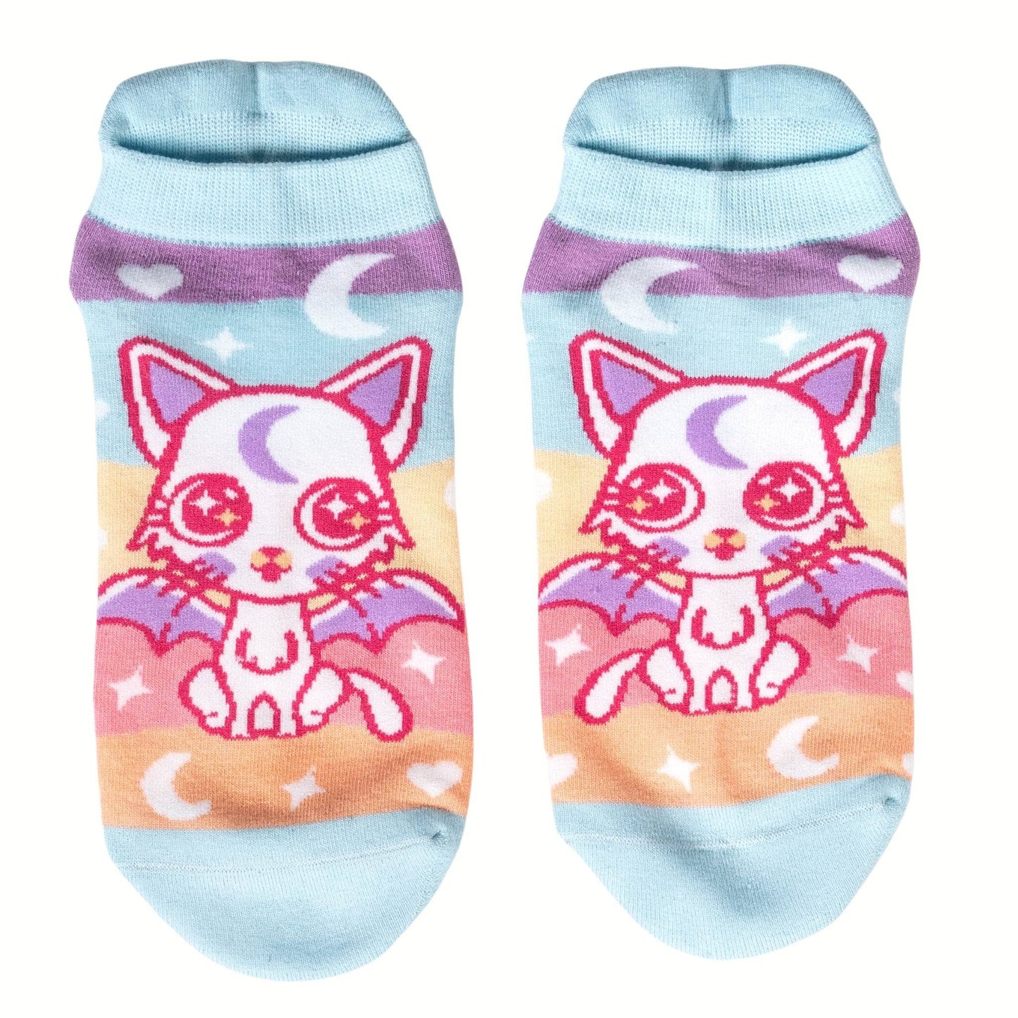 Mystic Kitty Ankle Socks