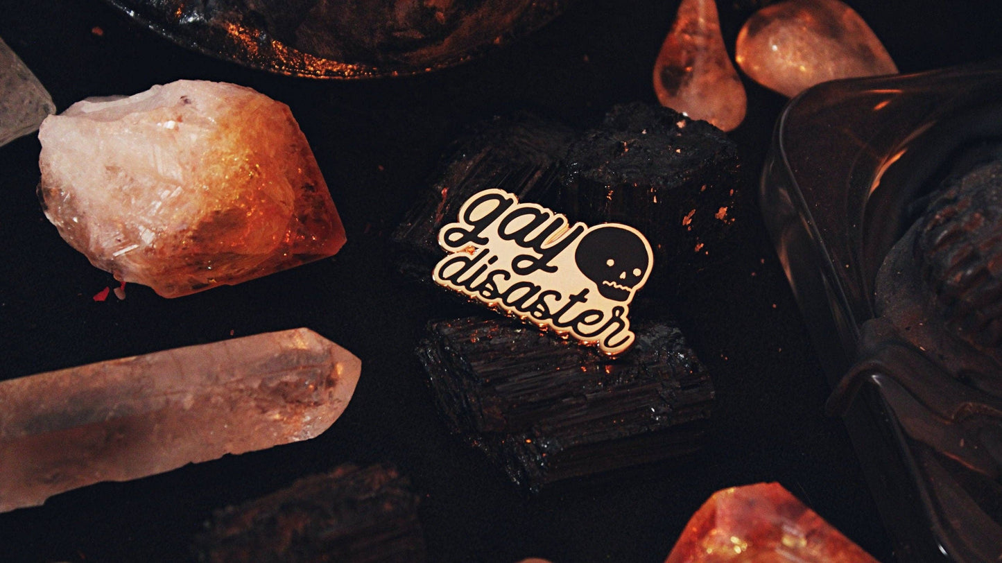 Gay Disaster Pin