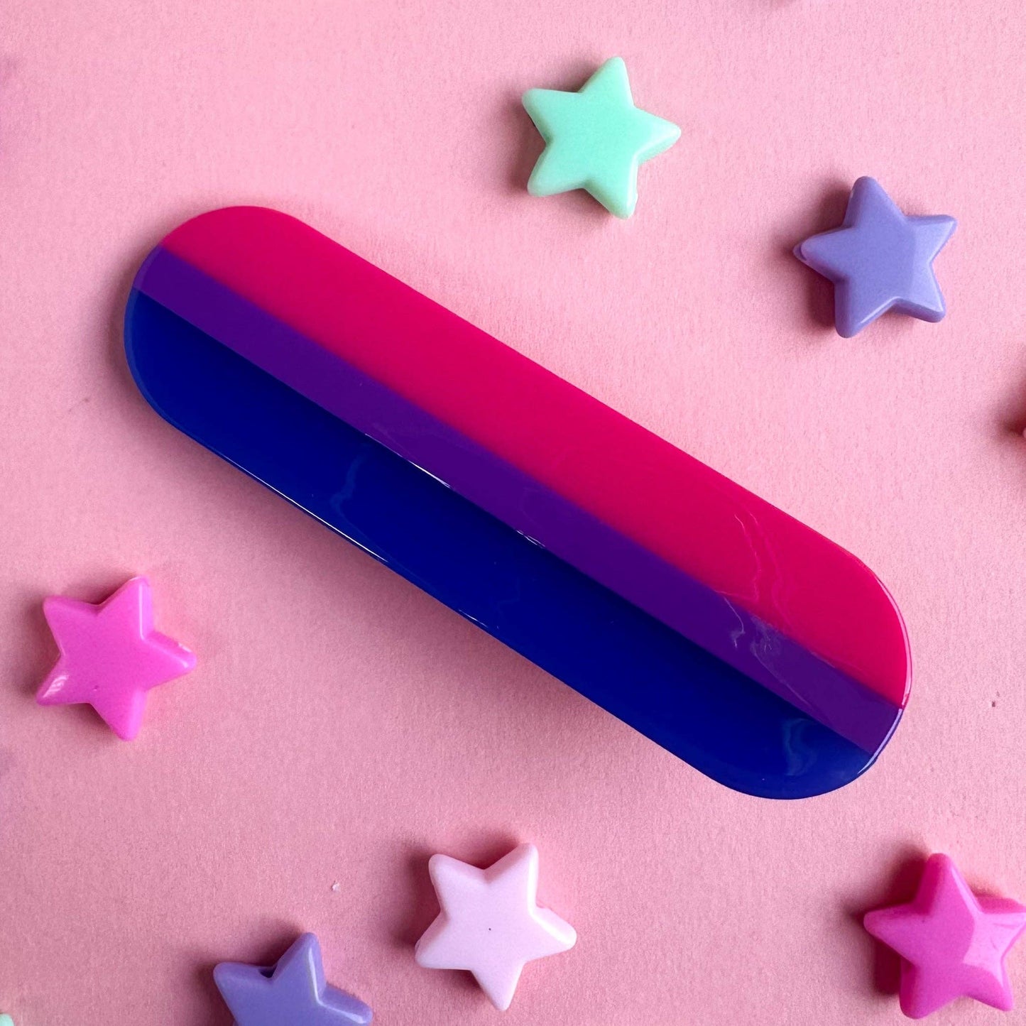 Bisexual Pride Hair Clip