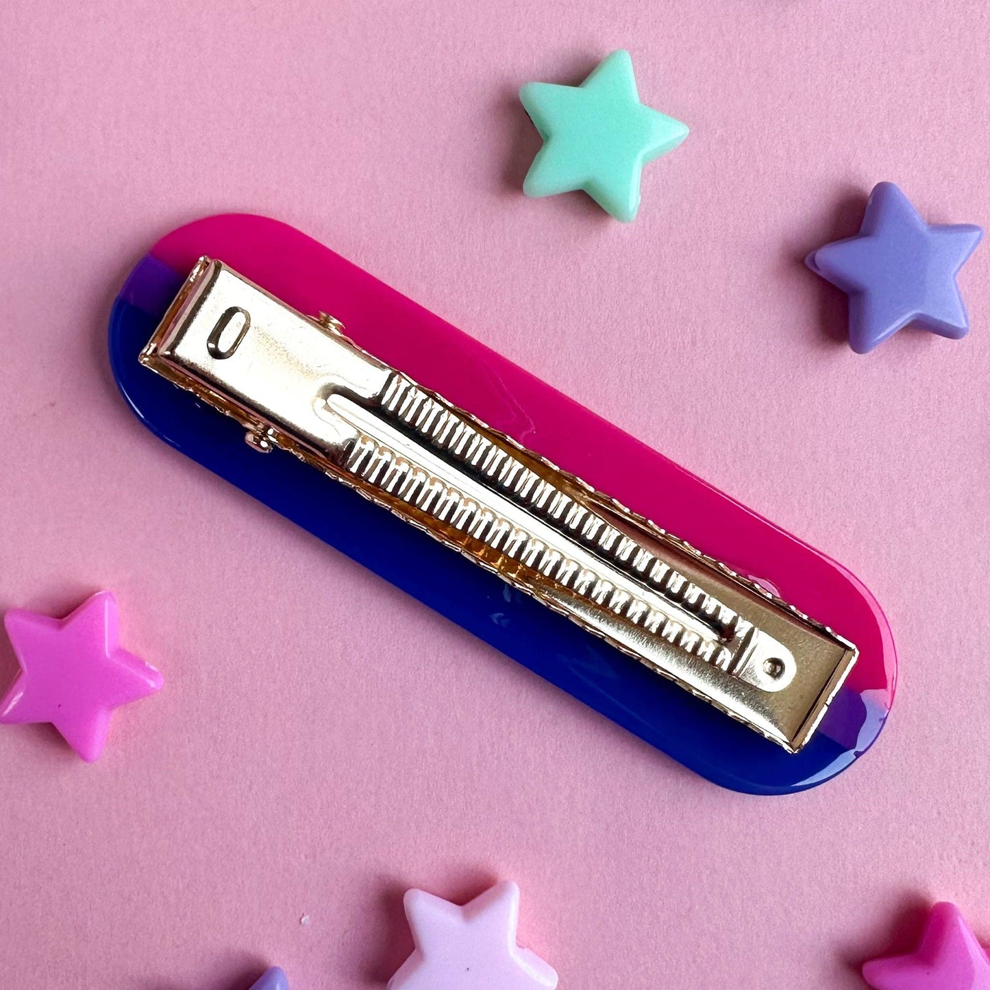 Bisexual Pride Hair Clip