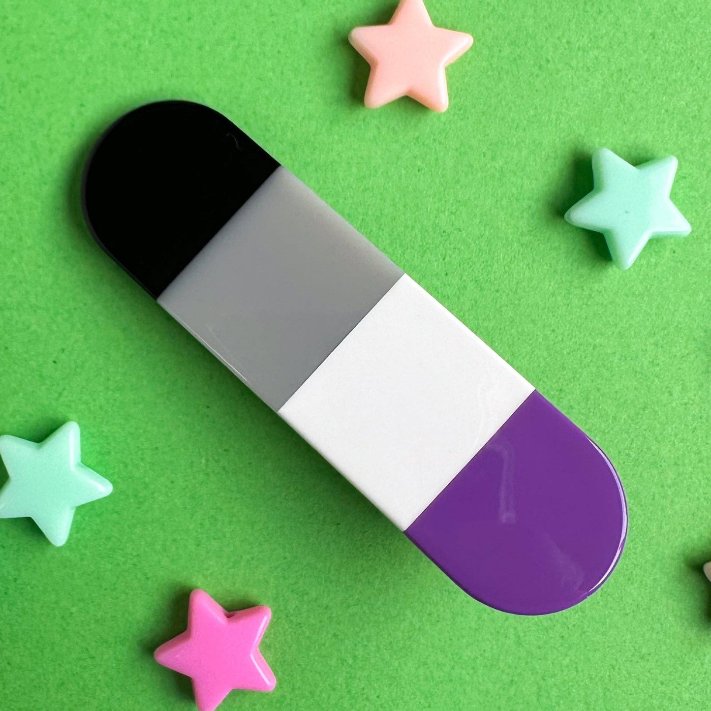 Asexual Pride Hair Clip
