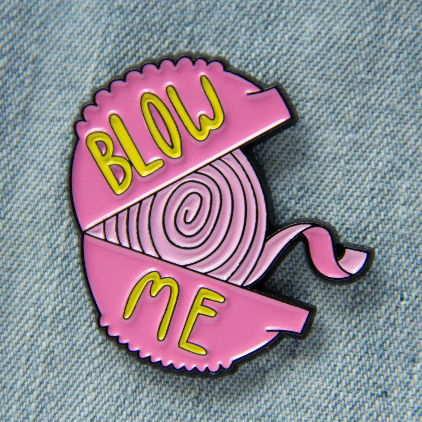 "Blow Me" Bubble Gum Enamel Pin