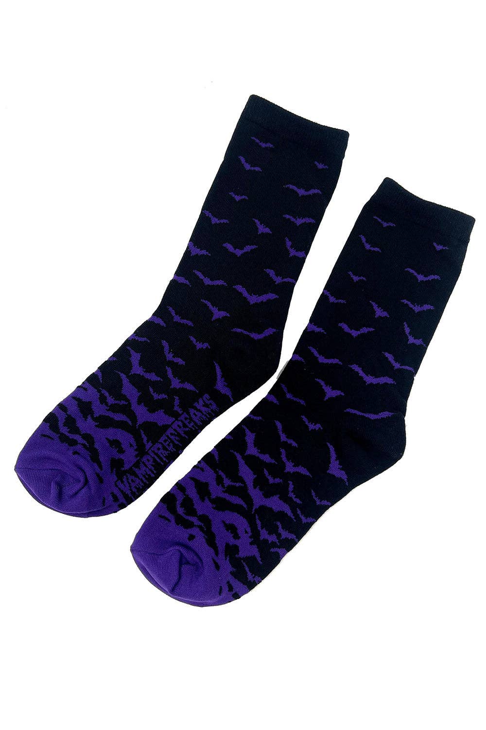 Purple Moonlight Bat Socks