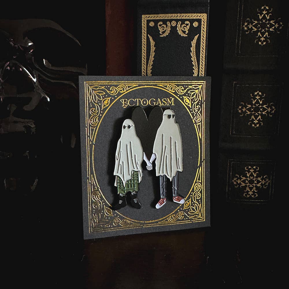 Ghost Couple Enamel Pin