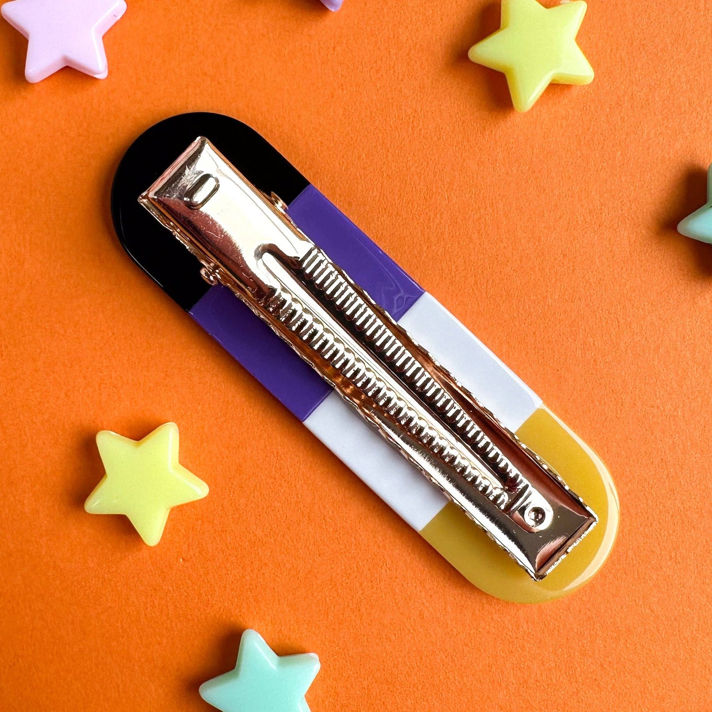 Nonbinary Pride Hair Clip