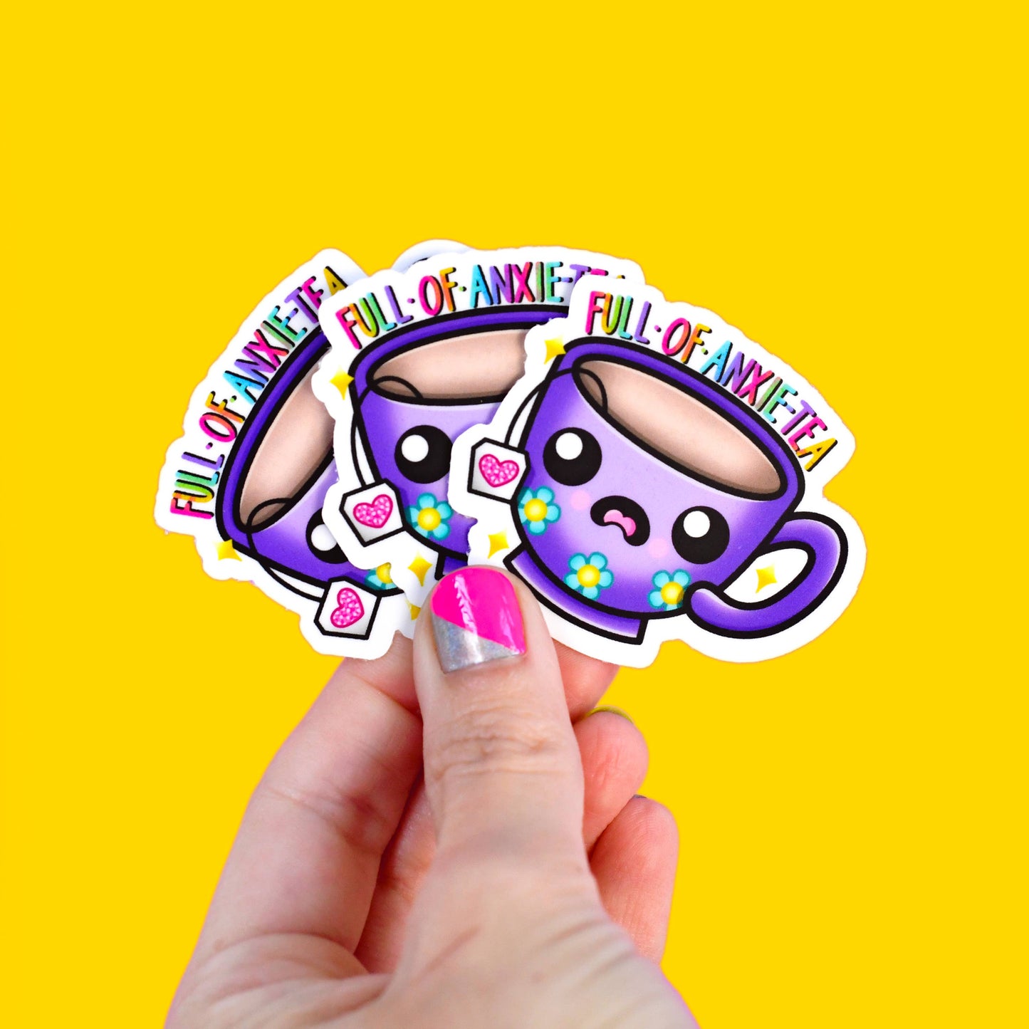 Full of Anxie-Tea Sticker