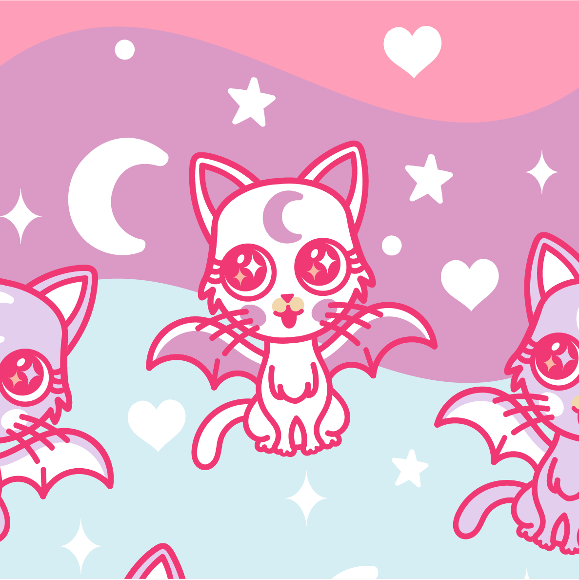 Mystic Kitty Ankle Socks