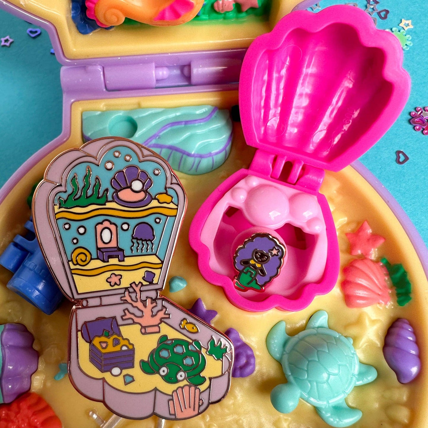 Mermaid Pocket Enamel Pin Set