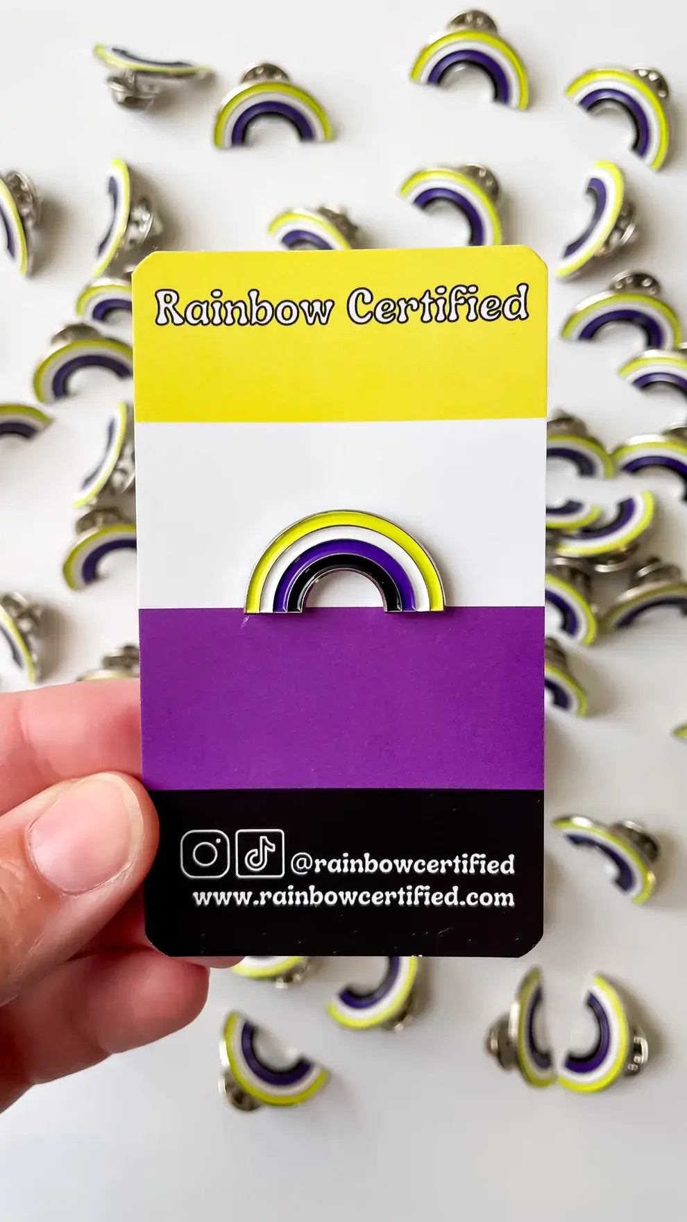 Non-Binary Pride Rainbow Pin