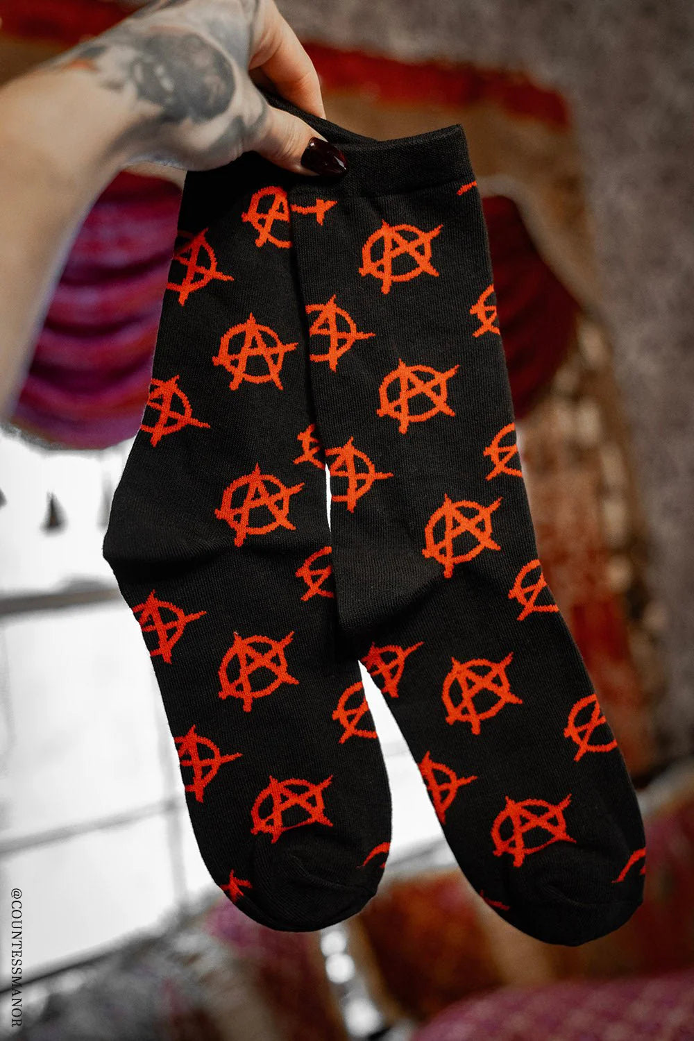 Red Anarchy Socks