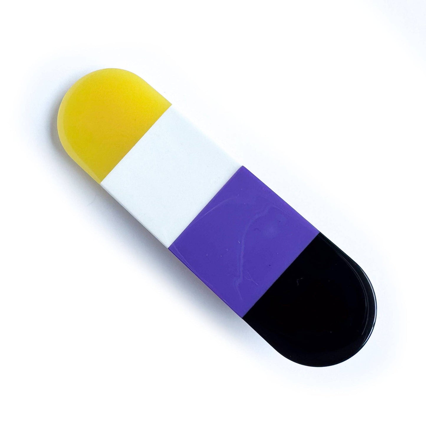 Nonbinary Pride Hair Clip