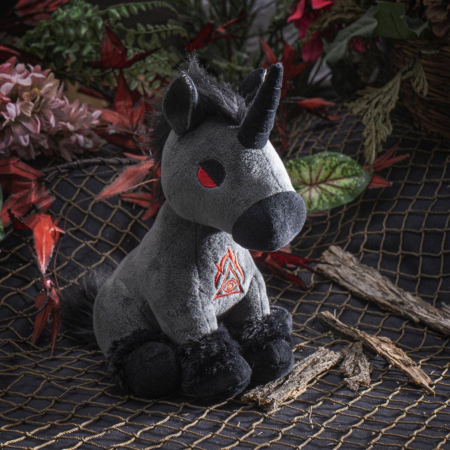 Black Unicorn Stuffed Plush