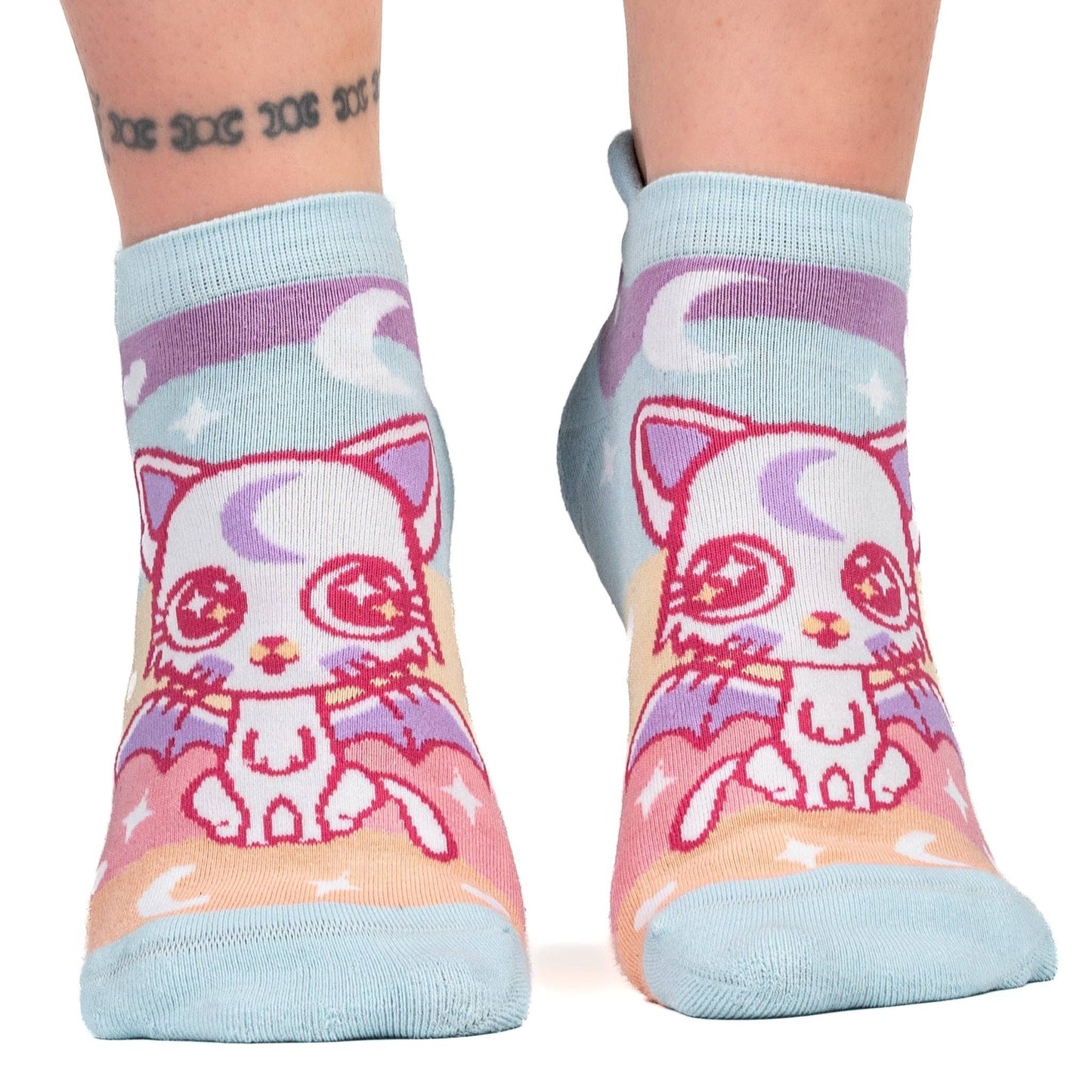 Mystic Kitty Ankle Socks