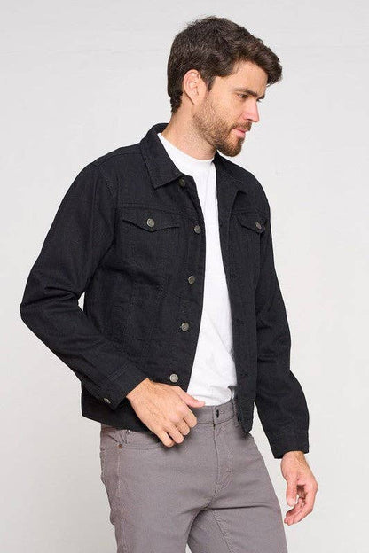 Men's Black Denim Jacket