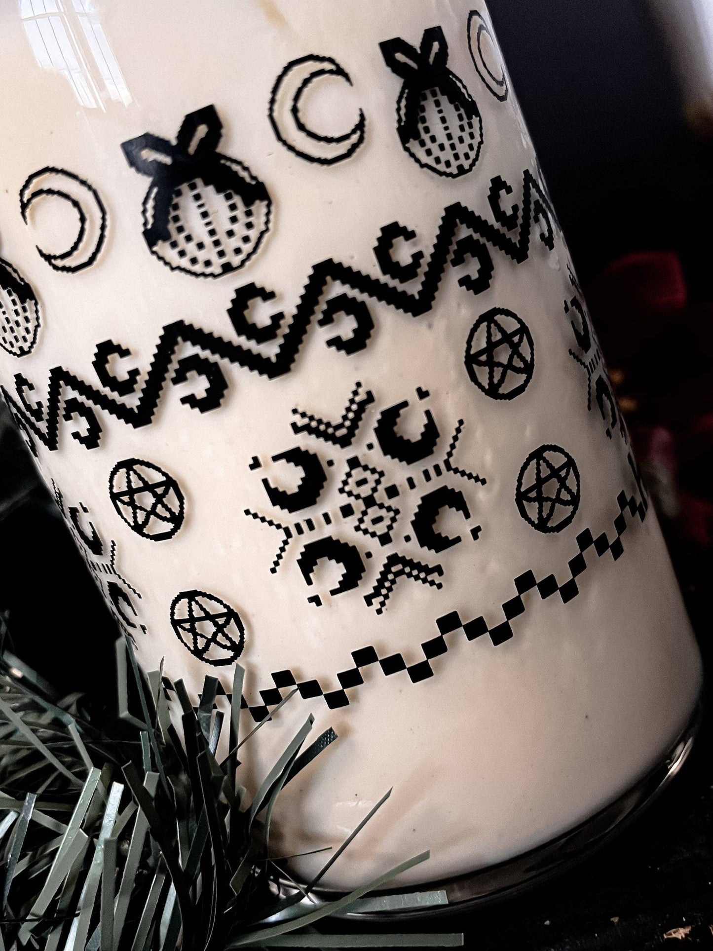 Yule Can Glass