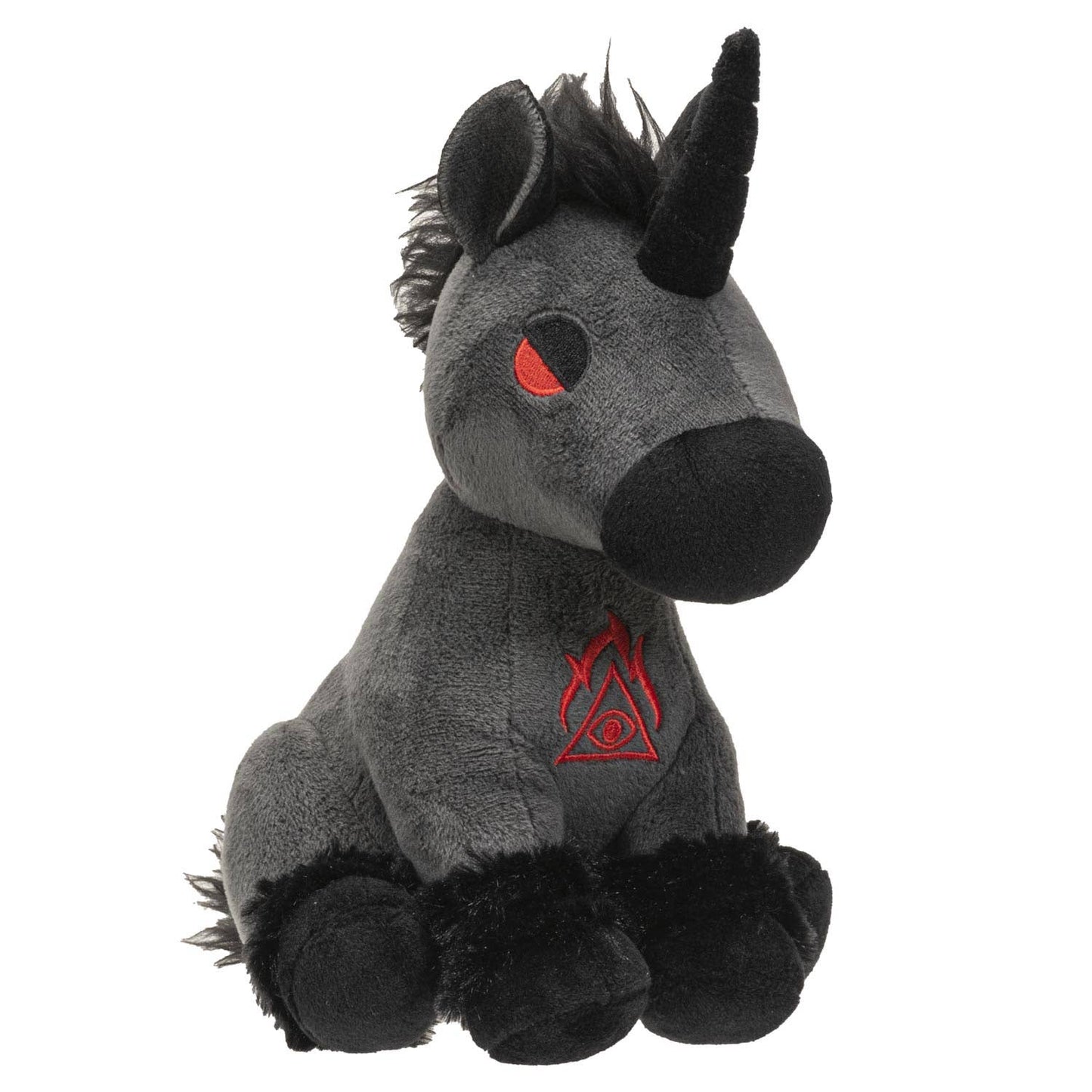 14967 Black Unicorn Stuffed Plush C/24