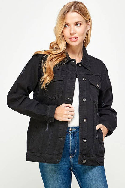 Denim Black Jacket