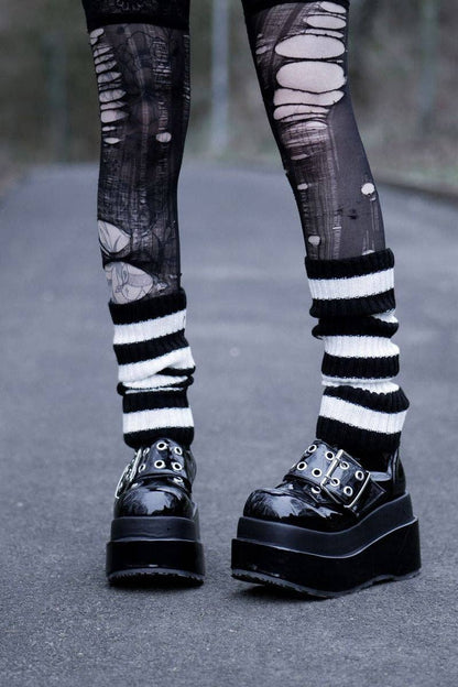 STRIPED ARM/LEG WARMERS