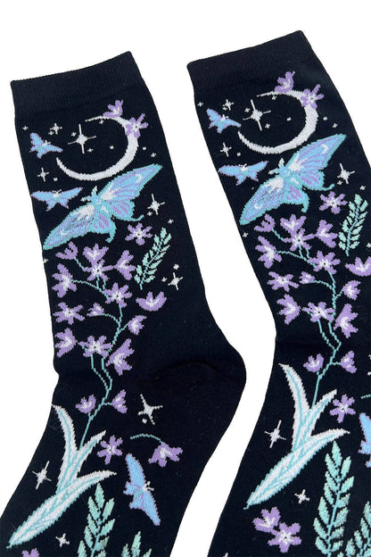 Moonpetal Luna Moth Socks