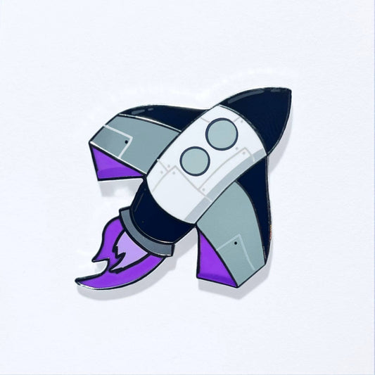 Asexual Spaceship Pride Pin