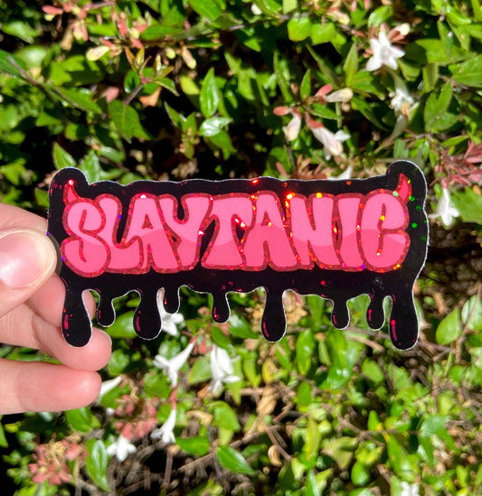 Slaytanic Goth Sparkle Sticker