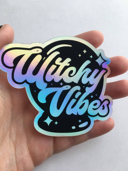 Witchy Vibes Holographic Sticker