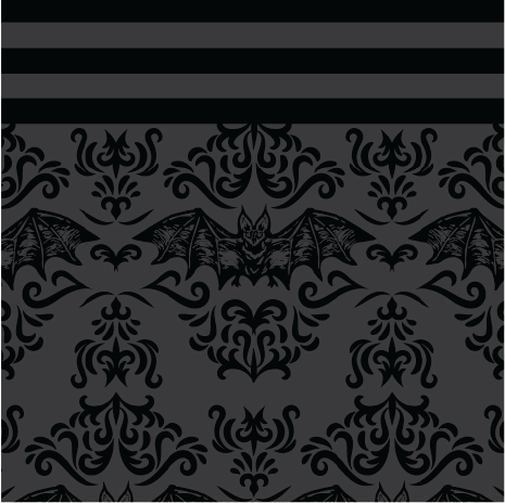 Bat Damask Knee High Socks