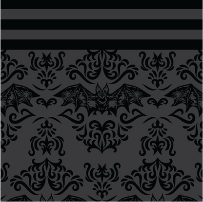 Bat Damask Knee High Socks