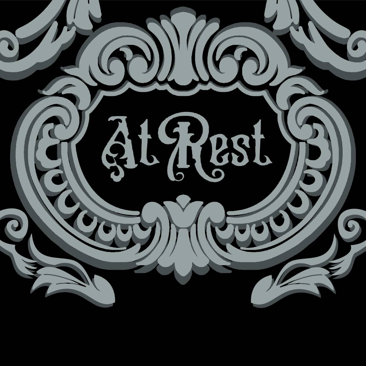 At Rest Coffin Plaque Crew Socks