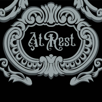 At Rest Coffin Plaque Crew Socks