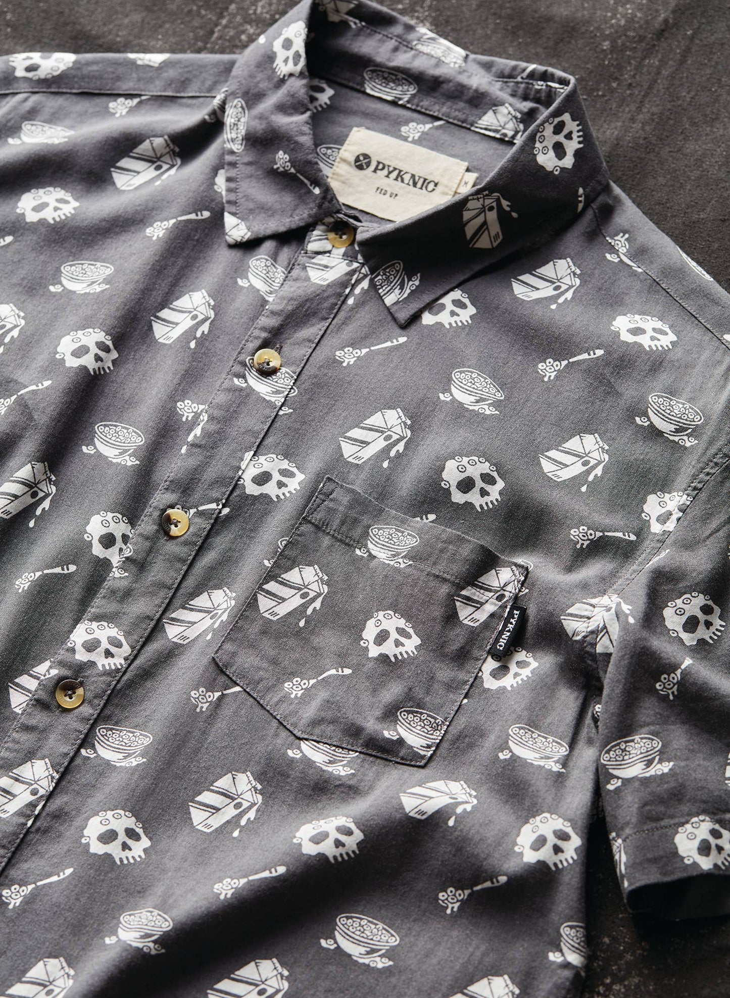 Cereal Killer Casual Button Down Shirt