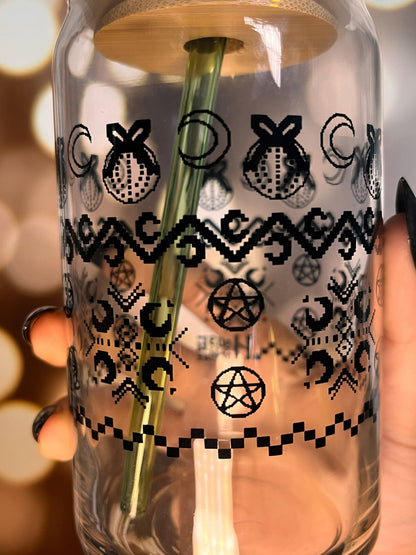 Yule Can Glass