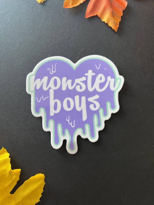 Monster Boys Heart Sticker