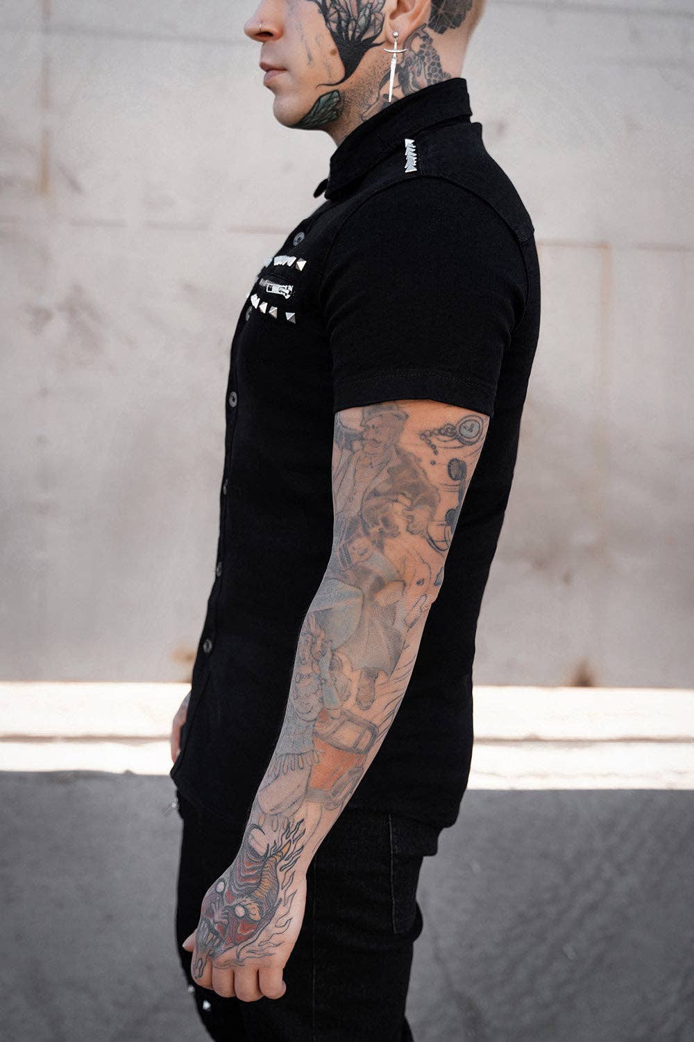 Shallow Grave Studded Shirt