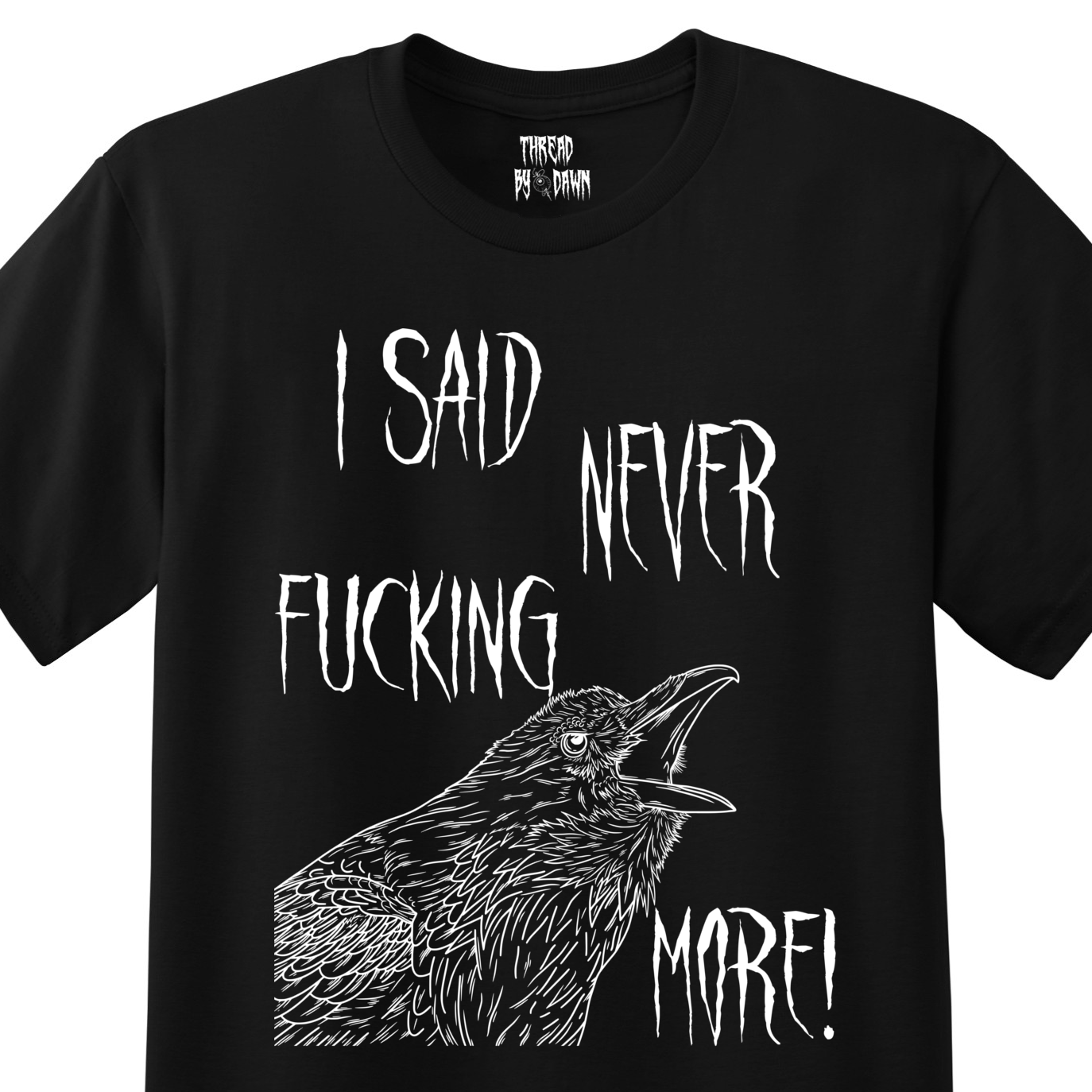 Nevermore Edgar Allan Poe Raven T-shirt