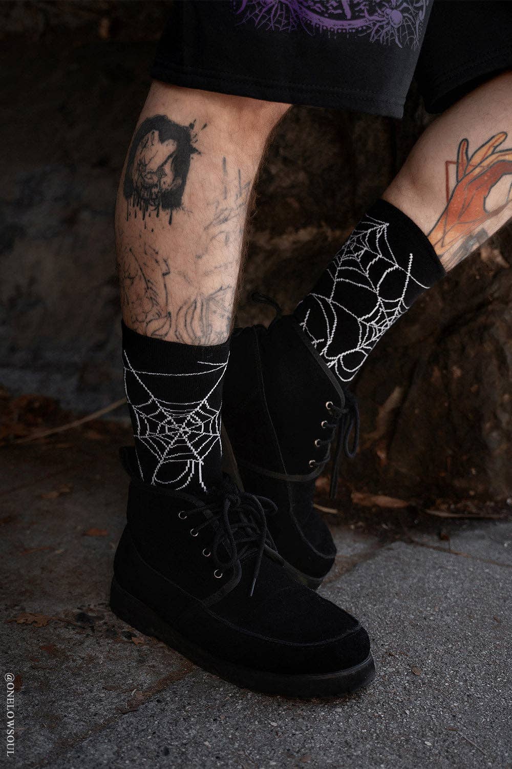 Nightweave Spiderweb Socks