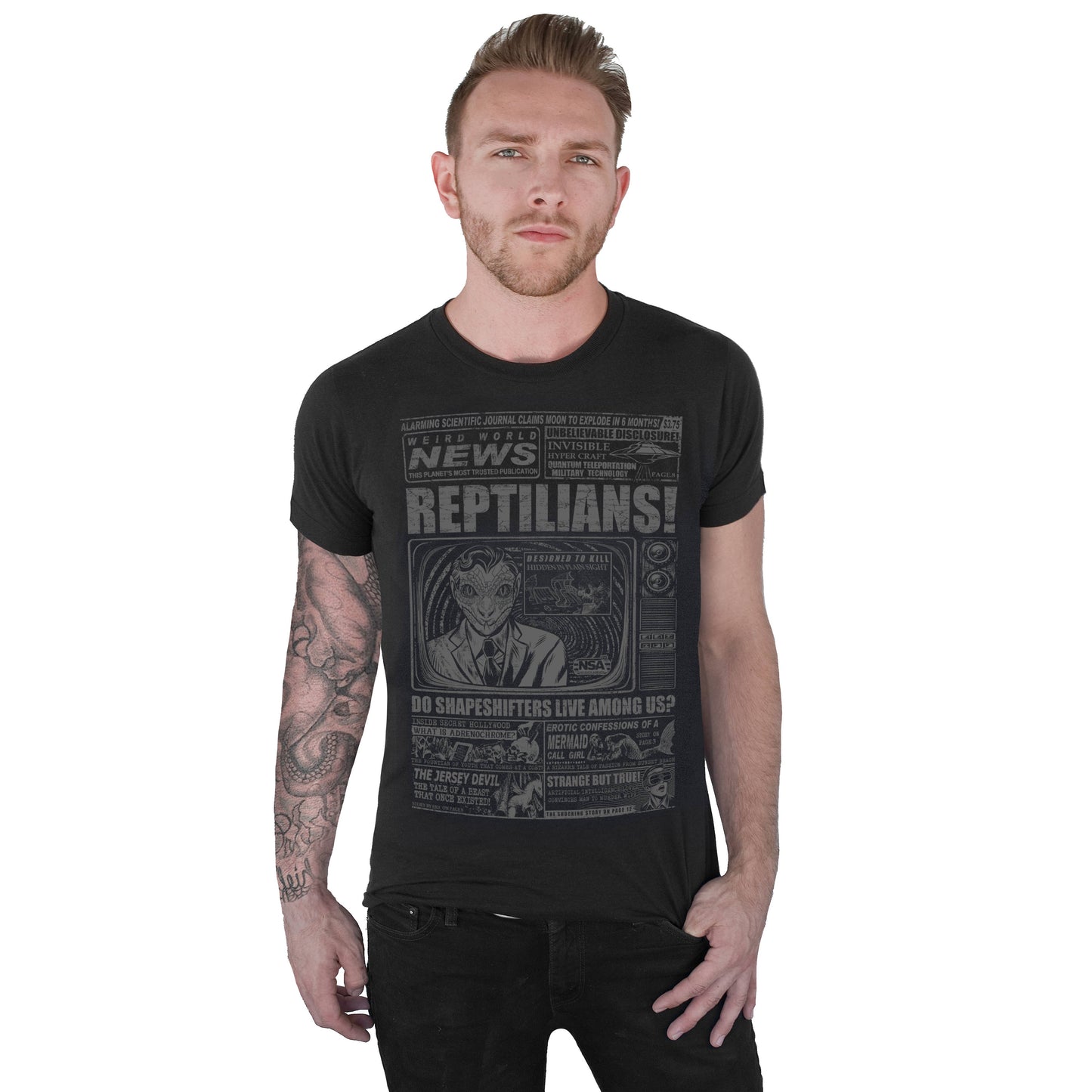 REPTILIANS! MEN'S TEE