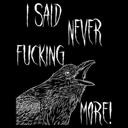 Nevermore Edgar Allan Poe Raven T-shirt