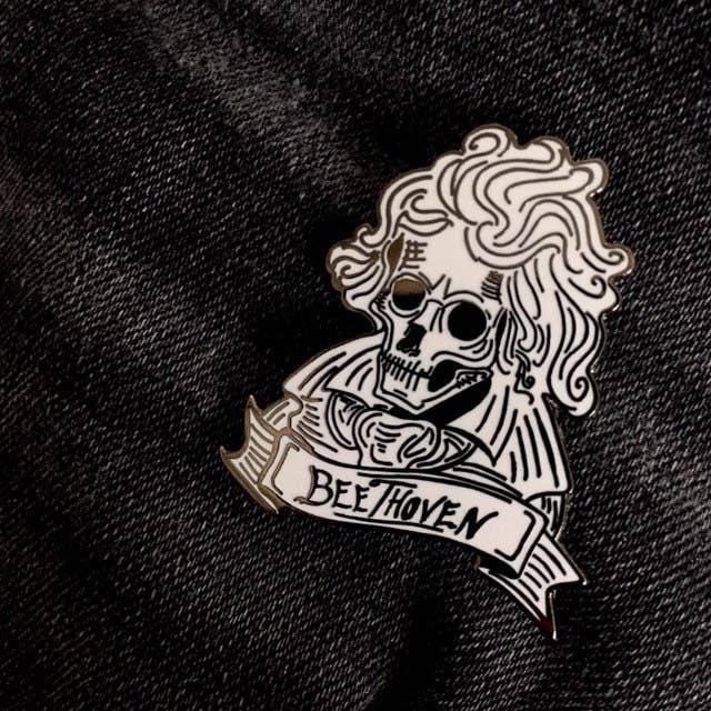 Ludwig Van Beethoven "Decomposer" Hard Enamel Pin