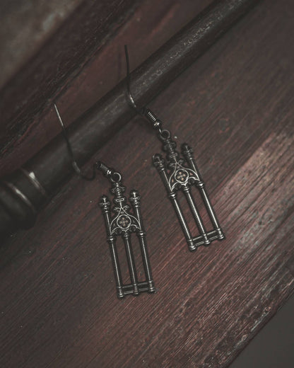 Cemetery Walks Earrings – Gothic Statement Jewelry