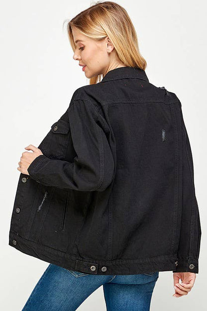 Denim Black Jacket