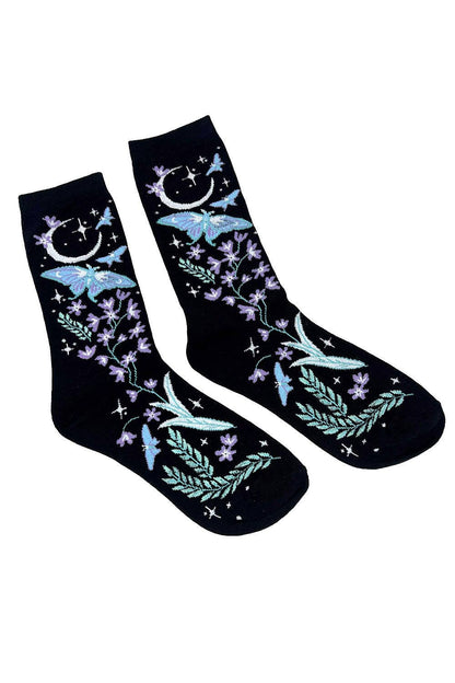 Moonpetal Luna Moth Socks