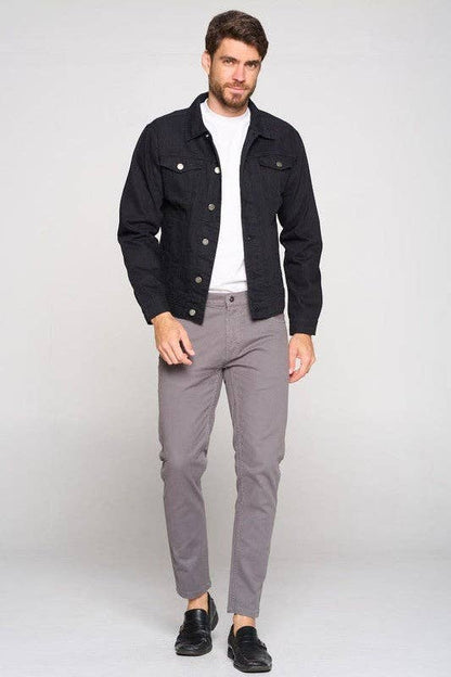 Men's Black Denim Jacket