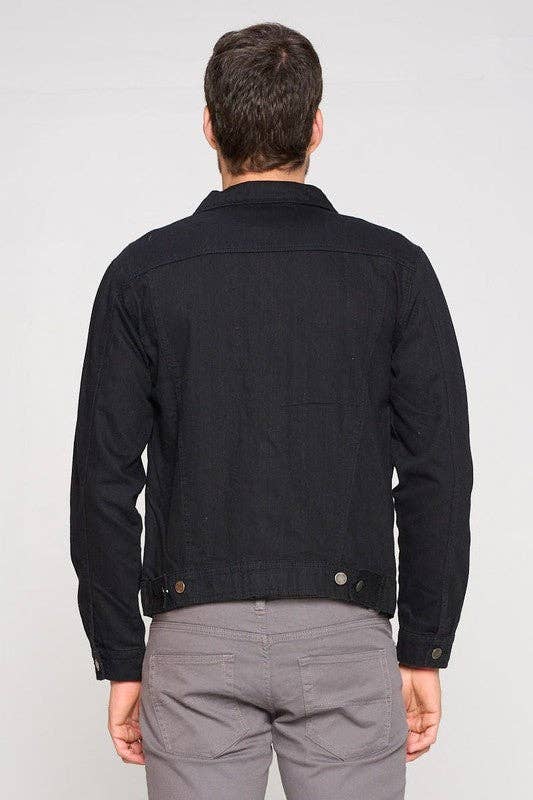 Men's Black Denim Jacket