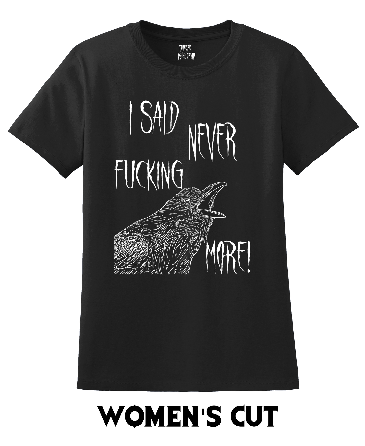 Nevermore Edgar Allan Poe Raven T-shirt